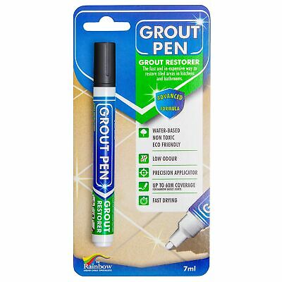 Grout Pen Black Tile Paint Marker: Waterproof Tile Grout Colorant And Sealer Pen