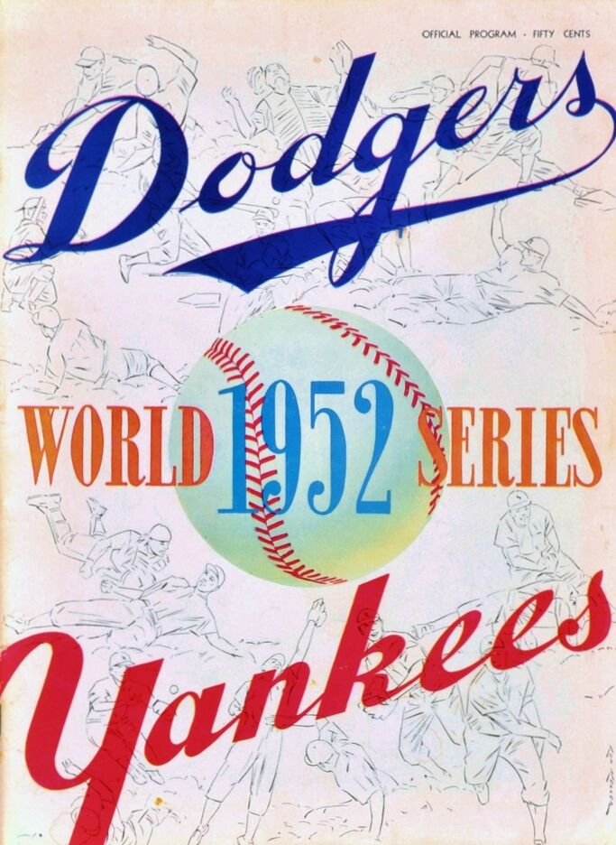 1952 World Series Program  Photo In All Its Great Colors Yankees Win 4-1  8 X10