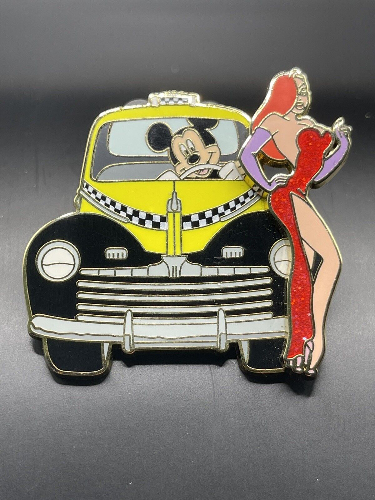 Jessica Rabbit Nyc Mickey Driving Taxi Cab Disney Pin Who Framed Roger Rabbit Ny