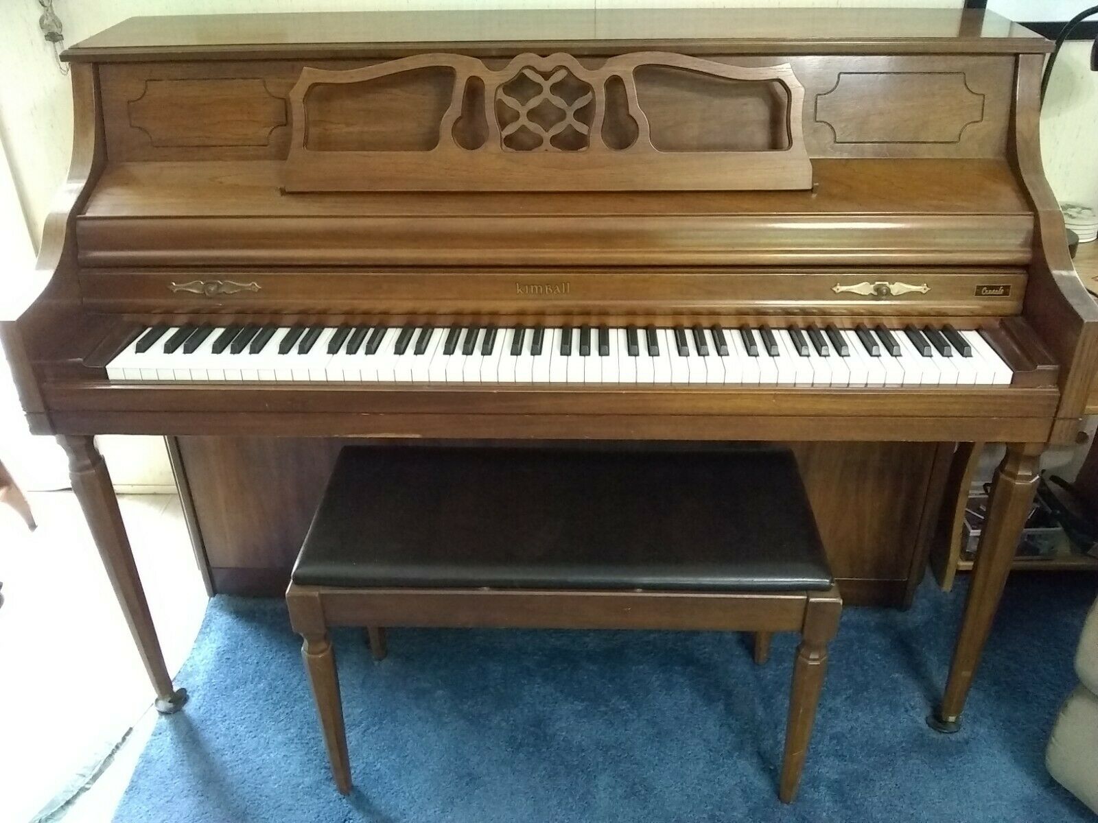 Kimball Console Upright Piano With Bench, No Shipping!, Local Pick-up Only!