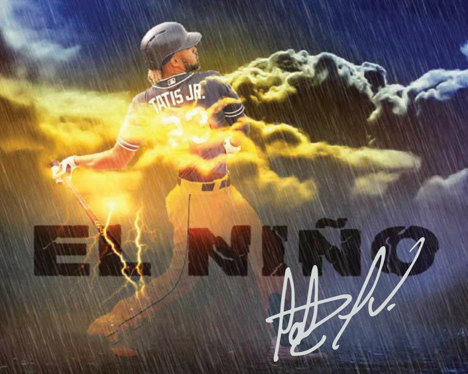 Fernando Tatis Jr El Nino Mlb San Diego Padres 8x10 Autograph Photo Reprint