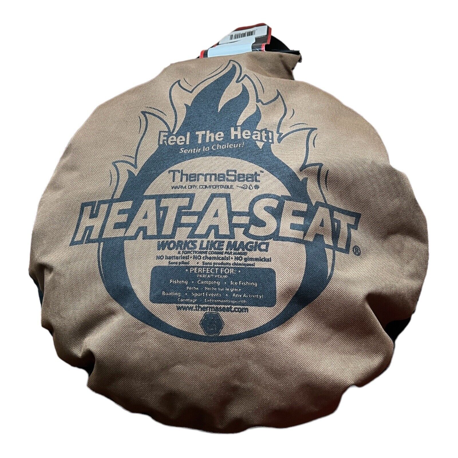 New Therm-a-seat Heat-a-seat Insulated Hunting Seat Cushion/pillow Black/brown