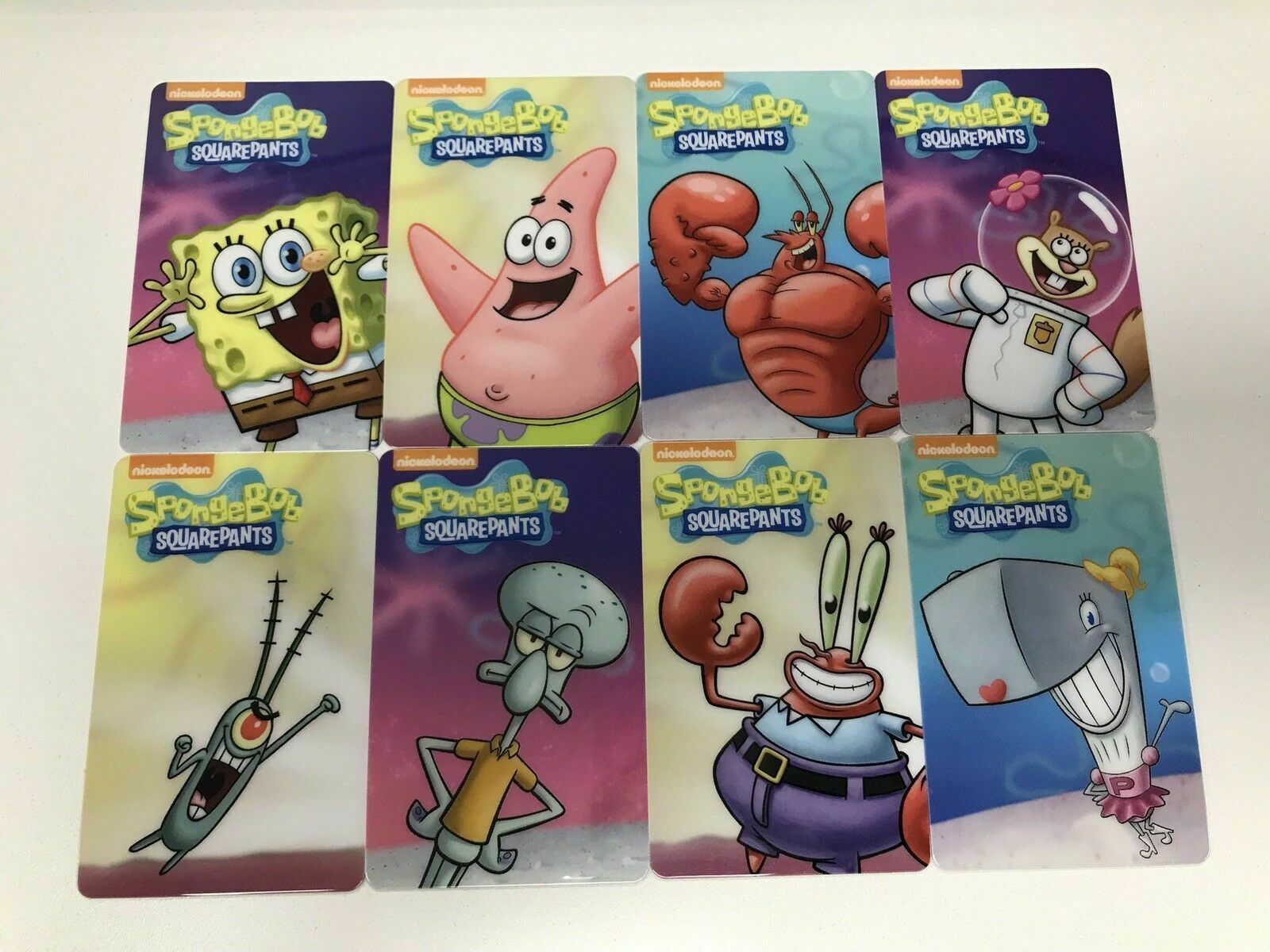 Spongebob Coin Pusher Dave Busters Cards Larry Krabs Sandy Patrick Squidward