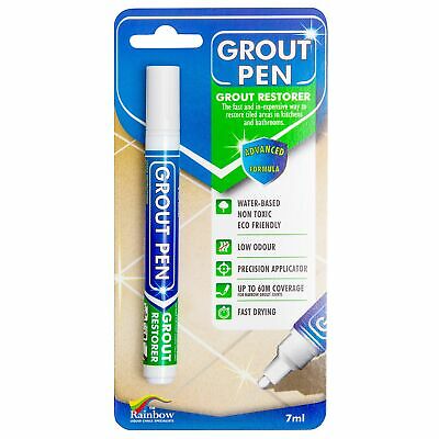 Grout Pen White Tile Paint Marker: Waterproof Tile Grout Colorant And Sealer Pen