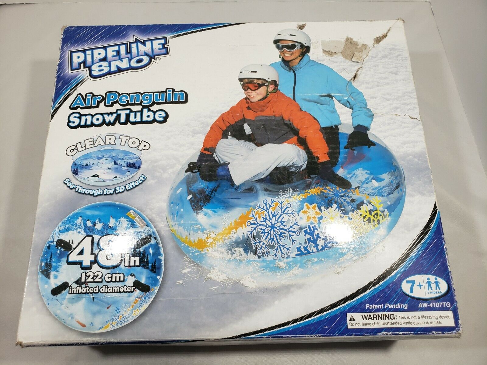 Aqua-leisure Pipeline Sno - Air Penguin Snowtube - Blue Tube Snow - 48 Inch New