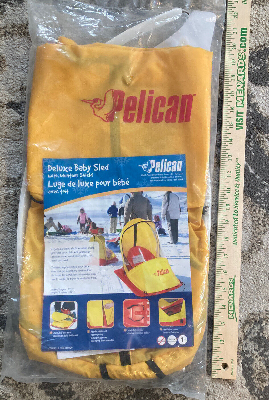 Pelican Deluxe Baby Sled Weather Shield (no Sled, Cover Only) Lei33 0-24 Months