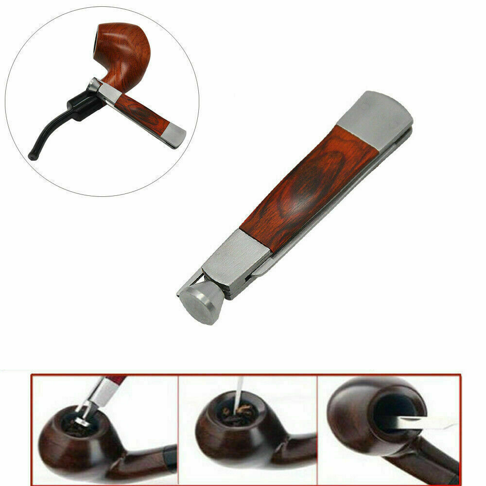 3in1 Red Wood Stainless Steel Cleaning Reamers Tamper Tool